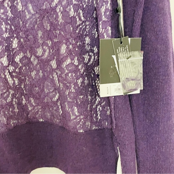 NWT Vera Wang petite medium lace sweater - Picture 3 of 10